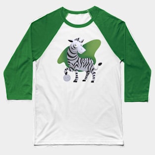 cute zebra Baseball T-Shirt